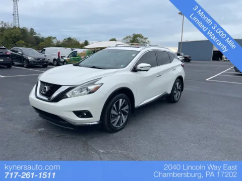 White 2018 Nissan Murano Platinum for sale in Chambersburg, PA
