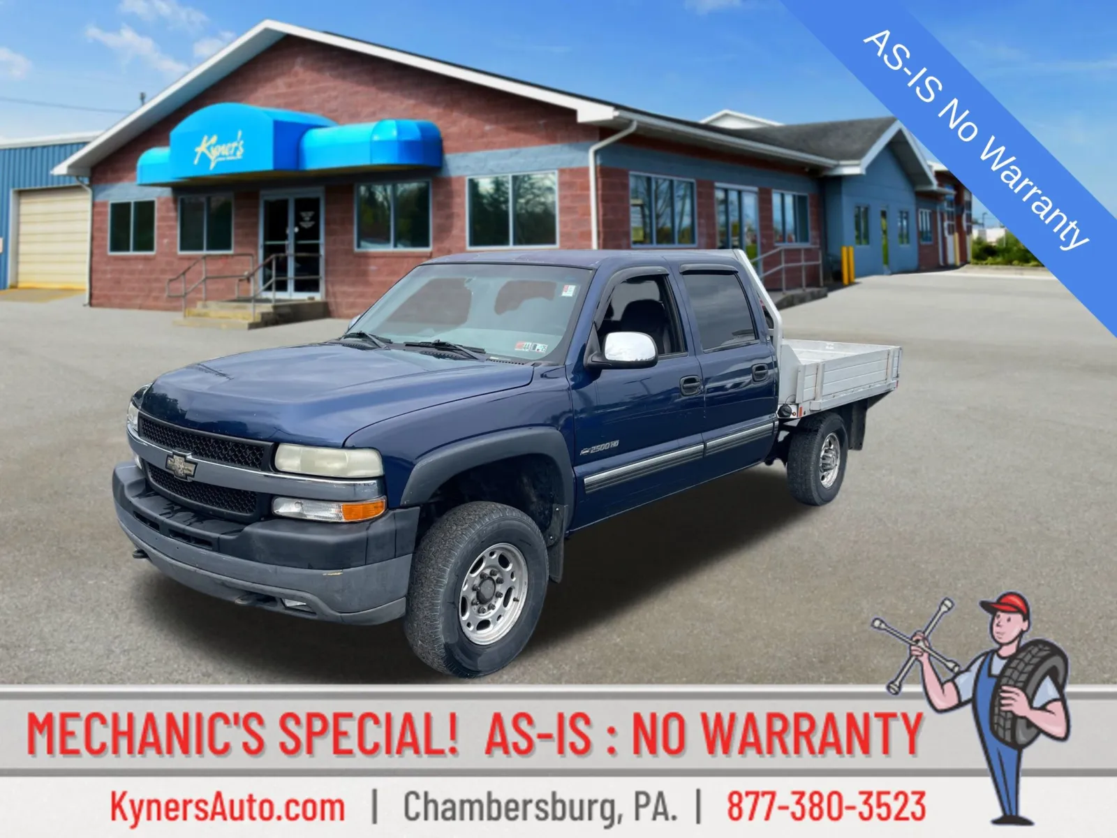 Blue 2001 Chevrolet Silverado 2500HD LS for sale in Chambersburg, PA