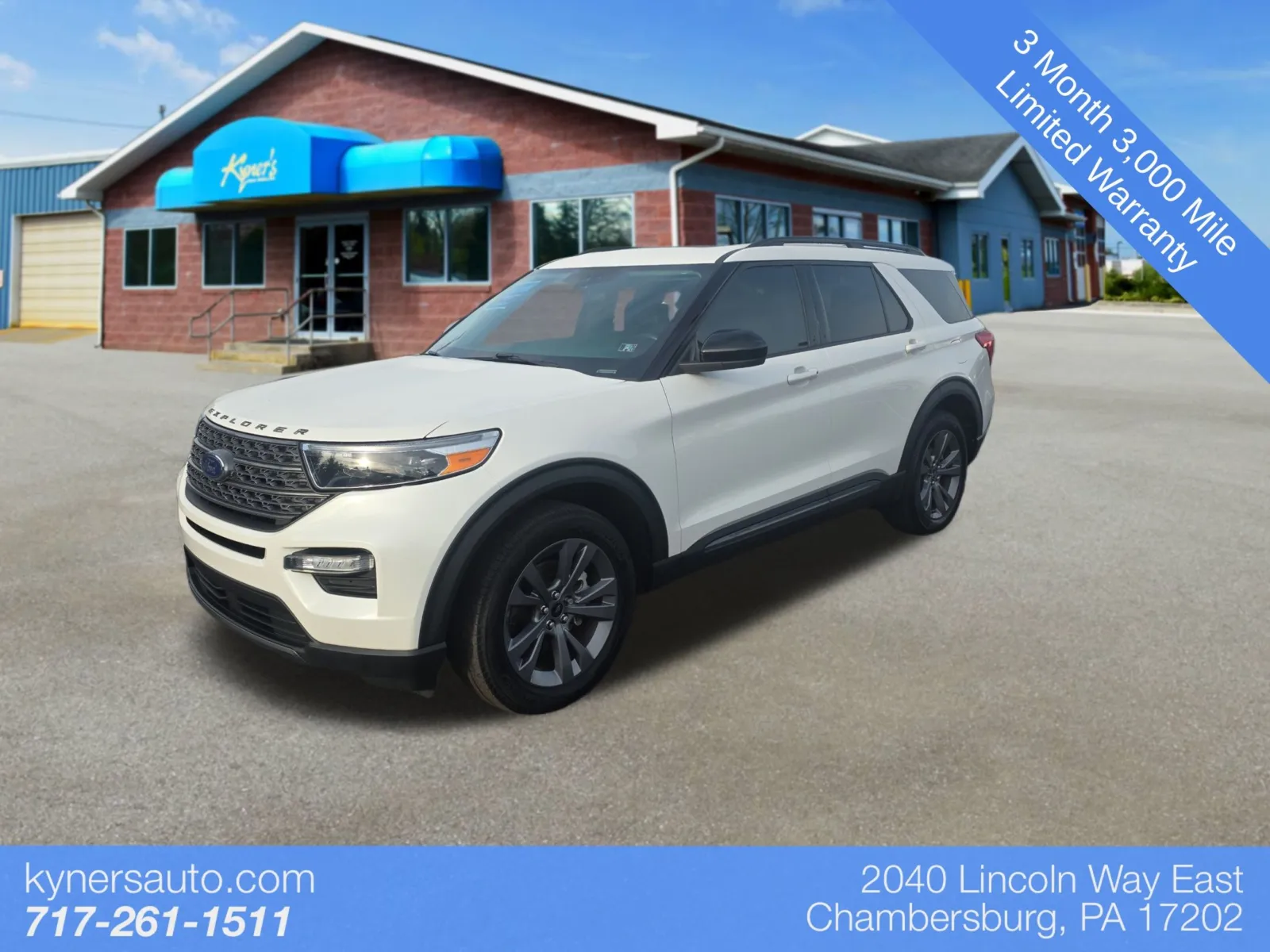 White 2022 Ford Explorer XLT for sale in Chambersburg, PA