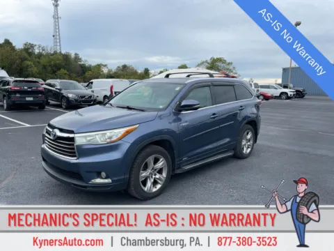 Blue 2016 Toyota Highlander Hybrid Limited for sale in Chambersburg, PA
