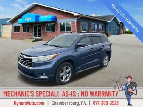 Blue 2016 Toyota Highlander Hybrid Limited for sale in Chambersburg, PA