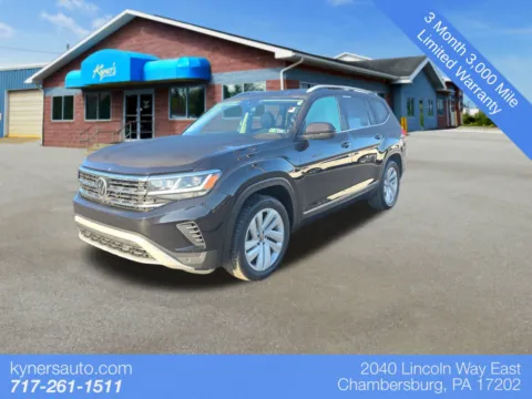 Black 2021 Volkswagen Atlas 2.0T SEL for sale in Chambersburg, PA
