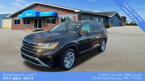 Black 2021 Volkswagen Atlas 2.0T SEL for sale in Chambersburg, PA
