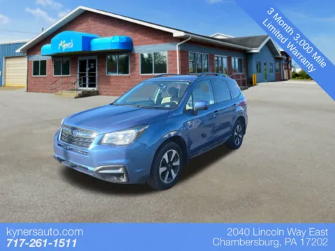 Blue 2017 Subaru Forester 2.5i Premium for sale in Chambersburg, PA