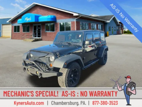 Black 2008 Jeep Wrangler Unlimited Sahara for sale in Chambersburg, PA