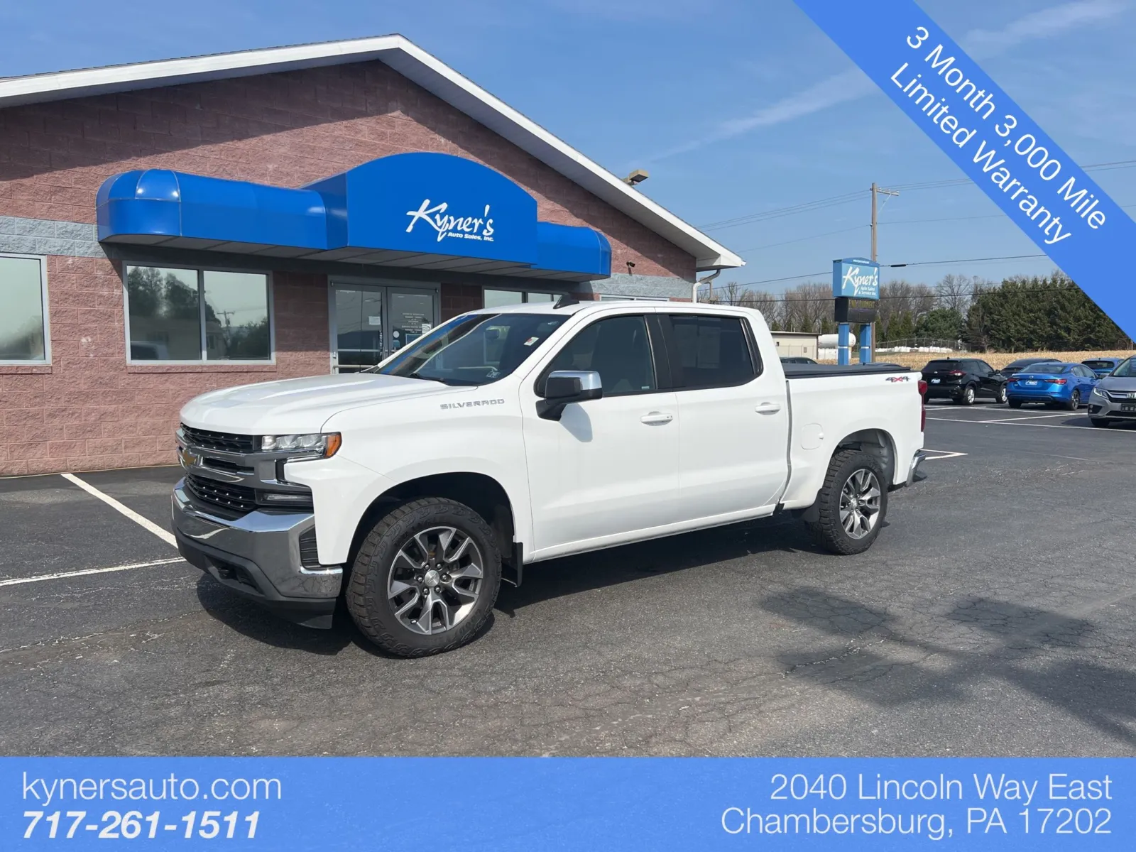 White 2022 Chevrolet Silverado 1500 LTD LT for sale in Chambersburg, PA