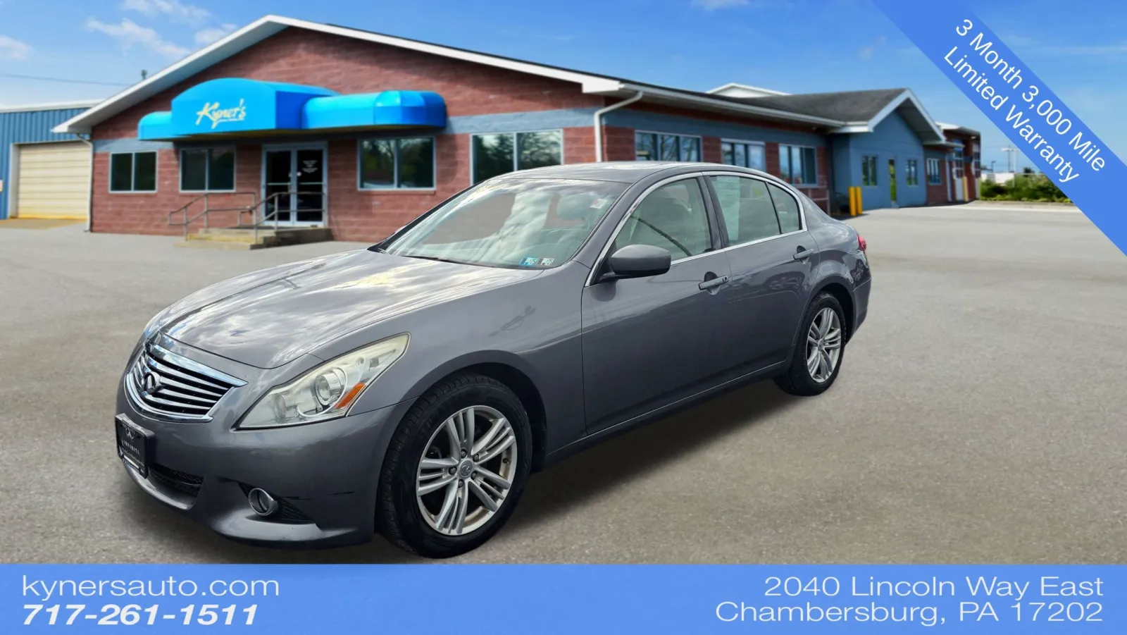 Gray 2012 INFINITI G37 X for sale in Chambersburg, PA