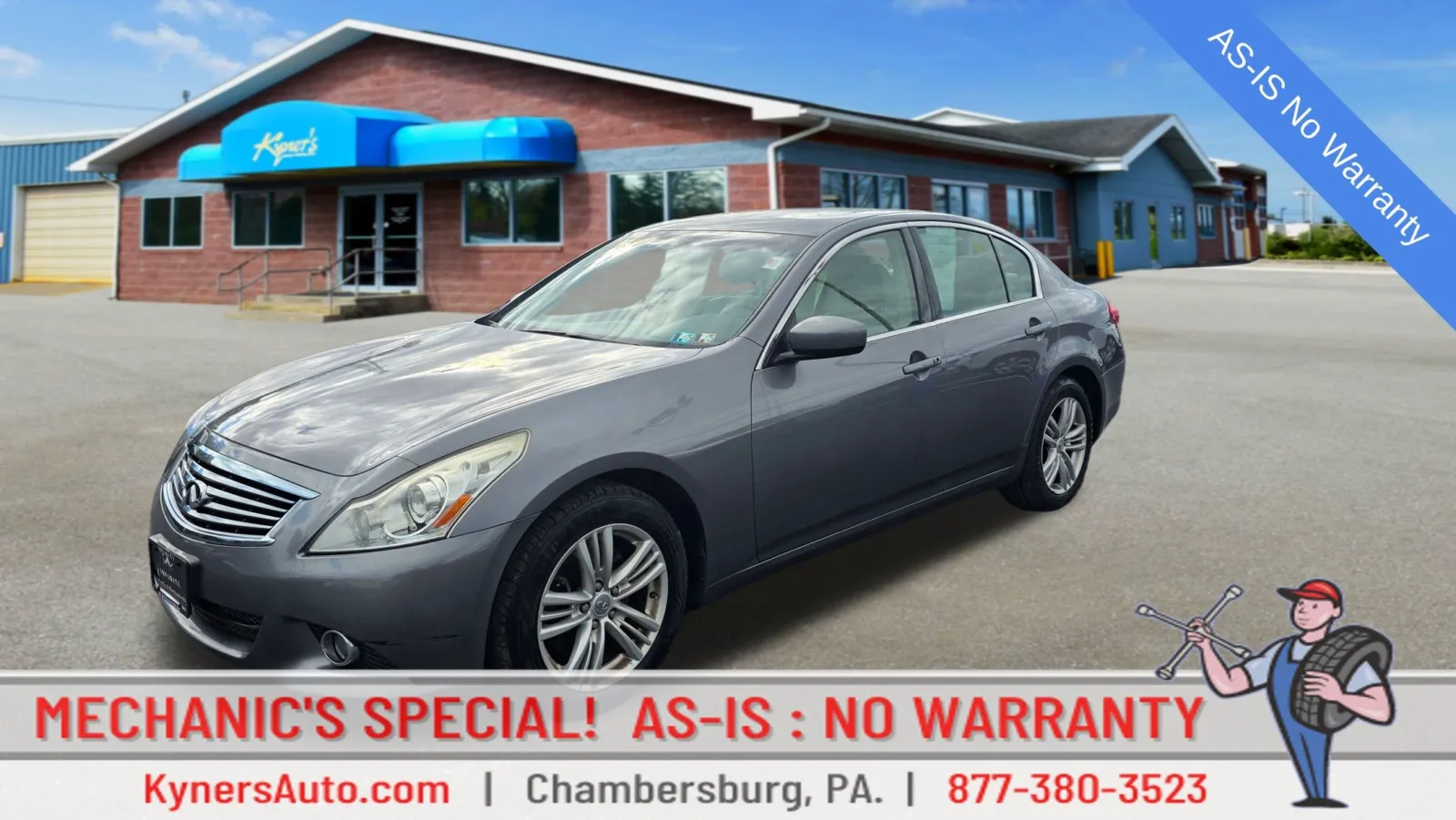 Gray 2012 INFINITI G37 X for sale in Chambersburg, PA