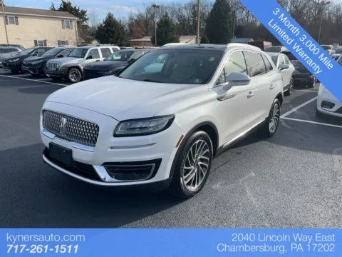 White 2019 Lincoln Nautilus Reserve for sale in Chambersburg, PA