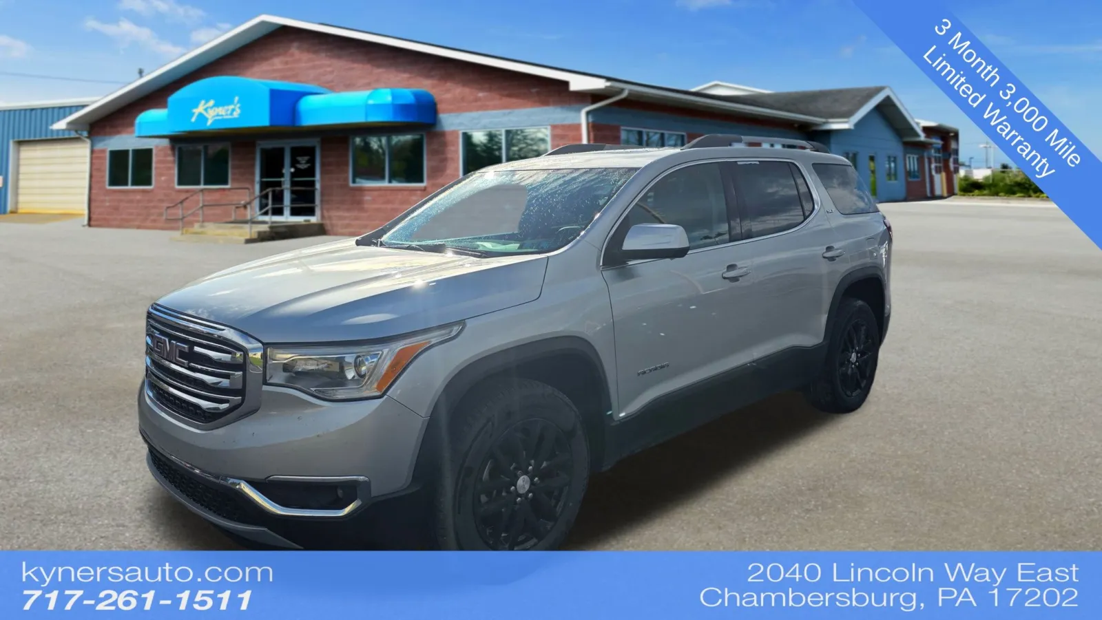 Silver 2018 GMC Acadia SLT-1 for sale in Chambersburg, PA