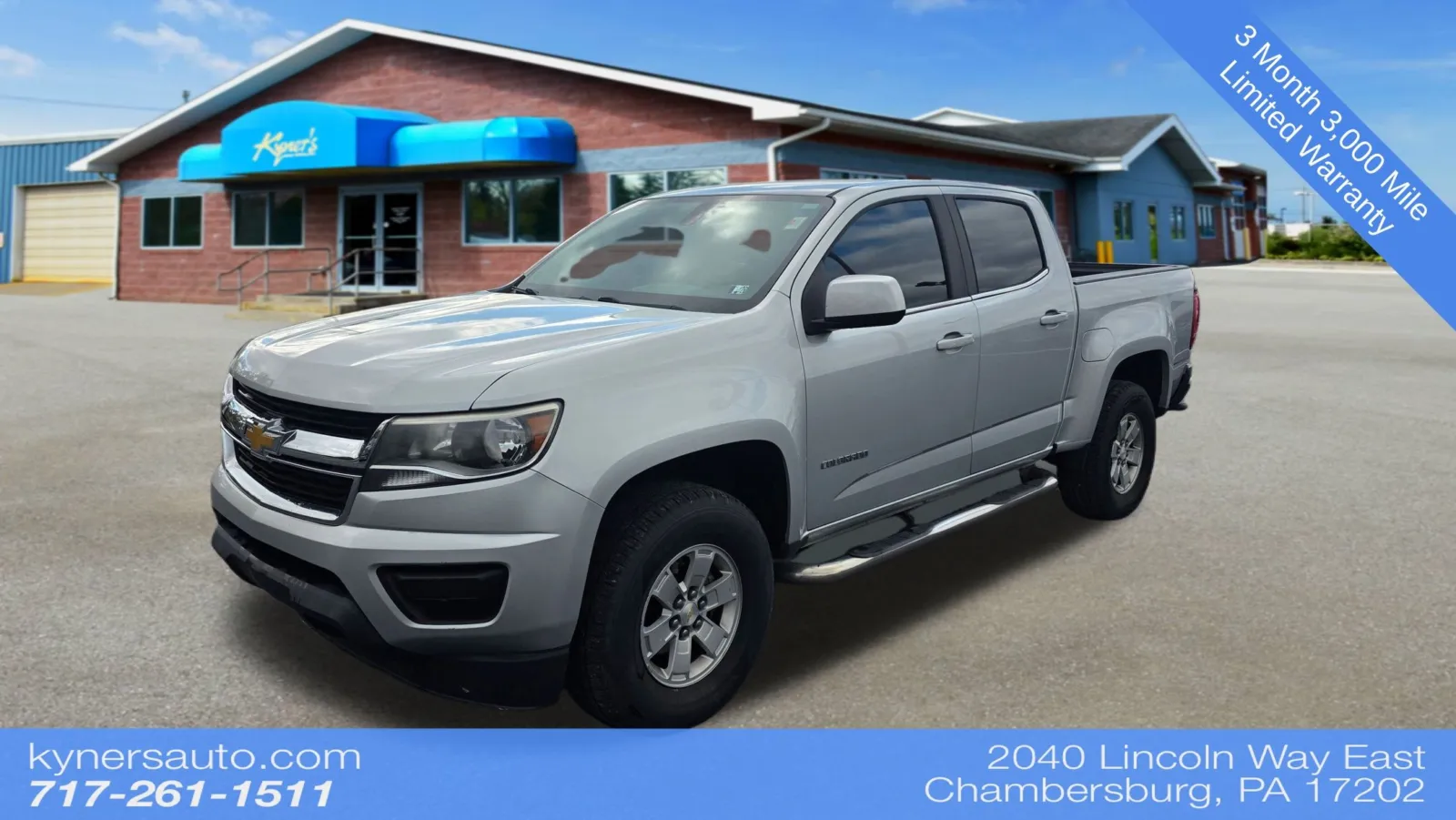 Silver 2019 Chevrolet Colorado Work Truck for sale in Chambersburg, PA