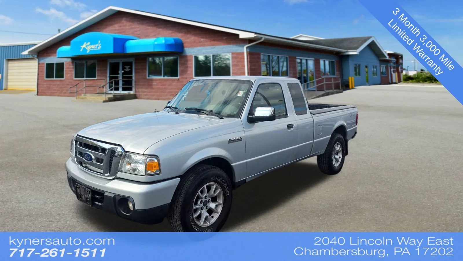 Silver 2011 Ford Ranger XLT for sale in Chambersburg, PA