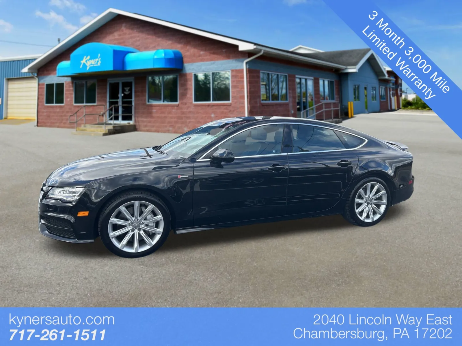 Black 2014 Audi A7 3.0T Premium Plus for sale in Chambersburg, PA