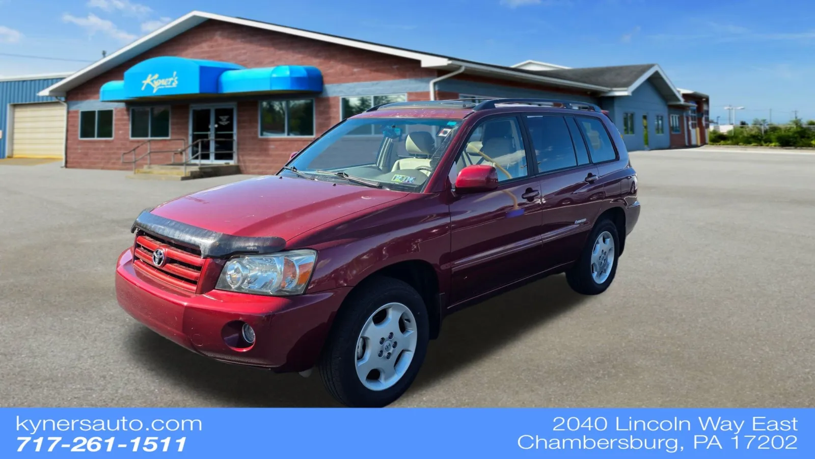 Red 2006 Toyota Highlander V6 for sale in Chambersburg, PA