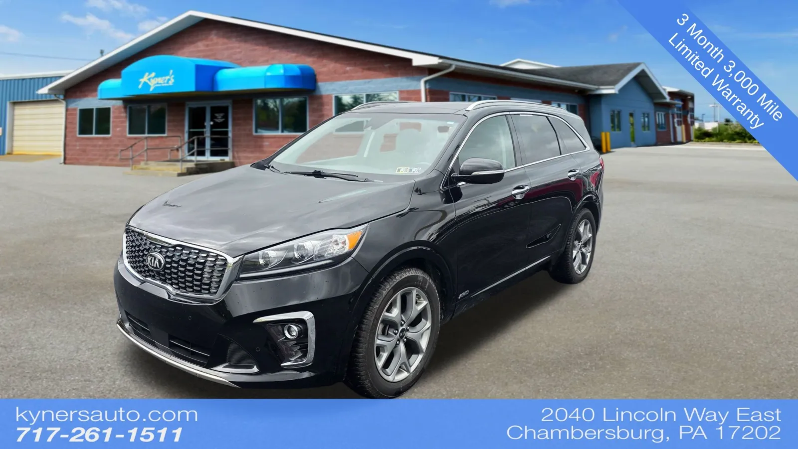 Black 2020 Kia Sorento SX for sale in Chambersburg, PA