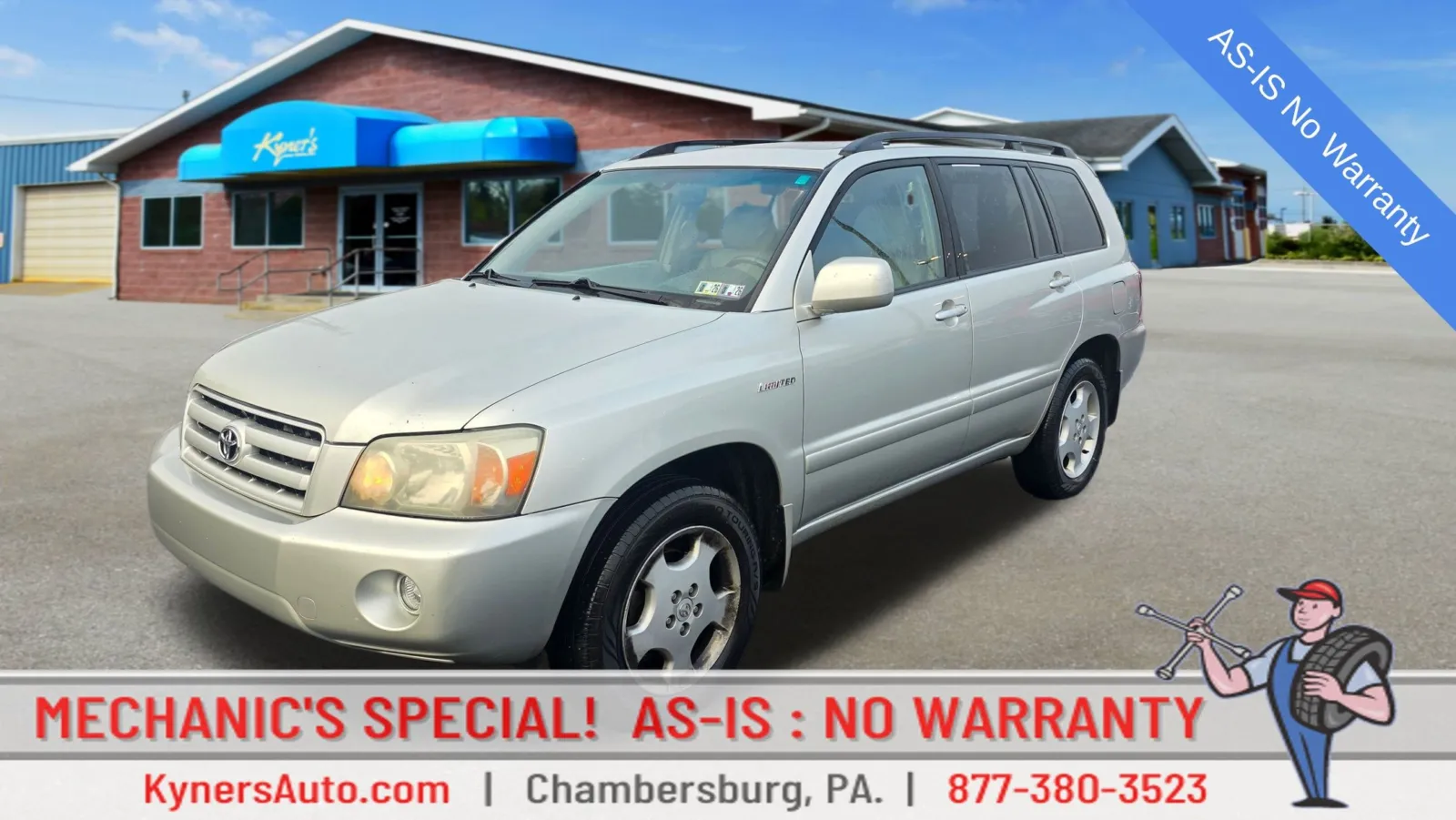 Silver 2004 Toyota Highlander V6 for sale in Chambersburg, PA