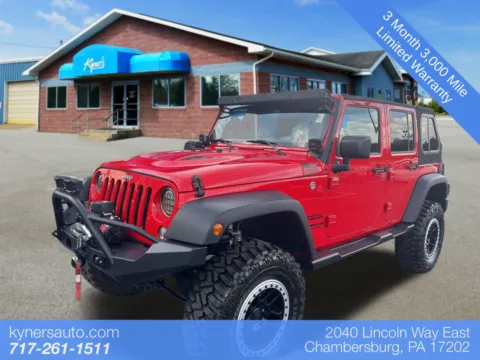Red 2017 Jeep Wrangler Unlimited Sport for sale in Chambersburg, PA