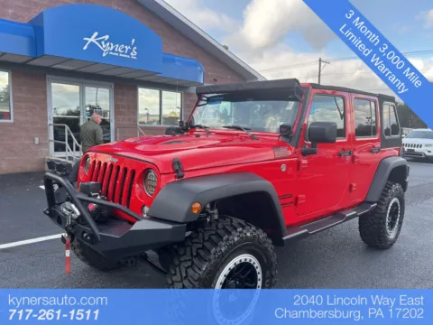 Red 2017 Jeep Wrangler Unlimited Sport for sale in Chambersburg, PA