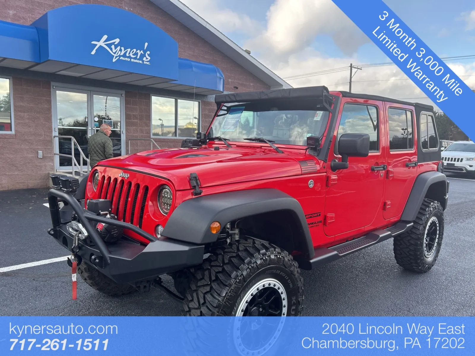 Red 2017 Jeep Wrangler Unlimited Sport for sale in Chambersburg, PA