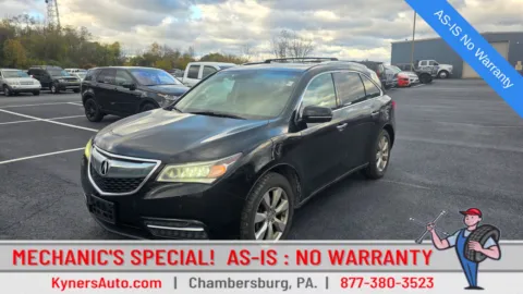 Black 2014 Acura MDX 3.5L Advance Pkg w/Entertainment Pkg for sale in Chambersburg, PA