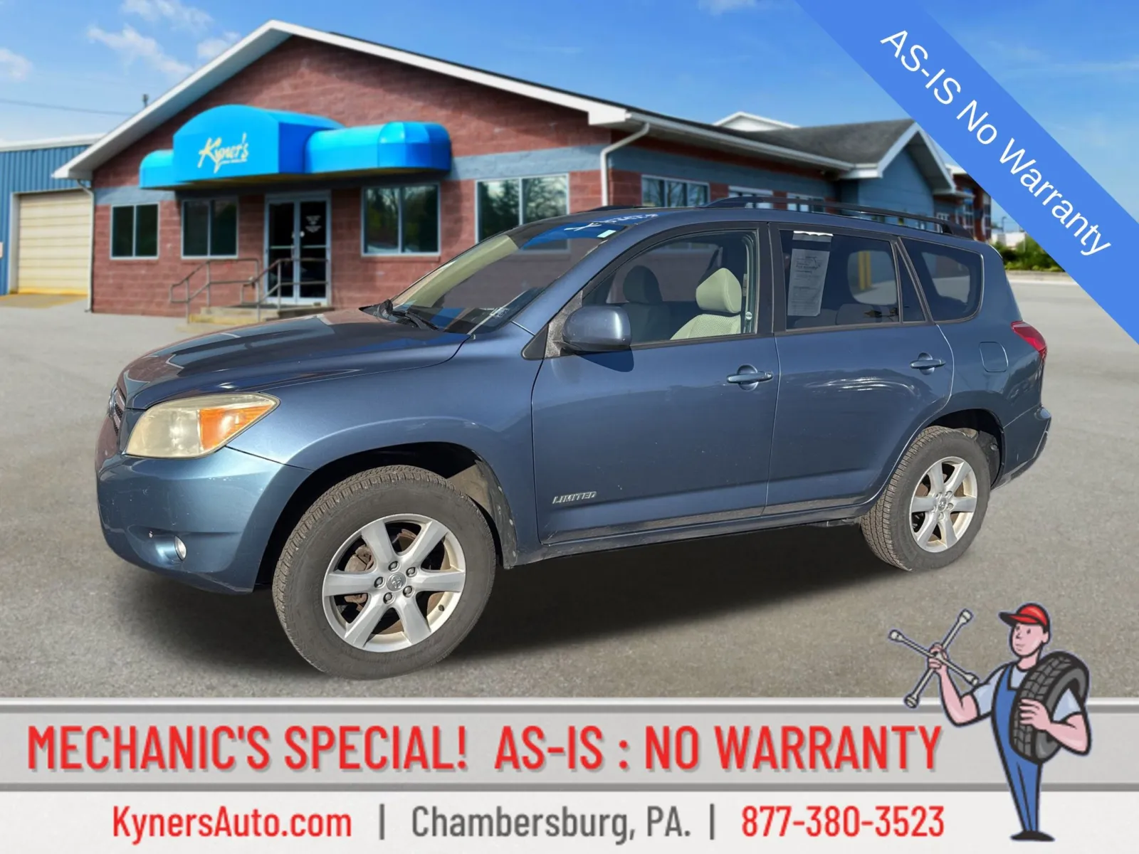 Blue 2007 Toyota RAV4 Limited for sale in Chambersburg, PA