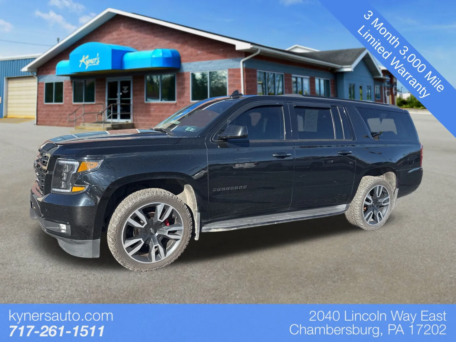 Black 2018 Chevrolet Suburban LT for sale in Chambersburg, PA