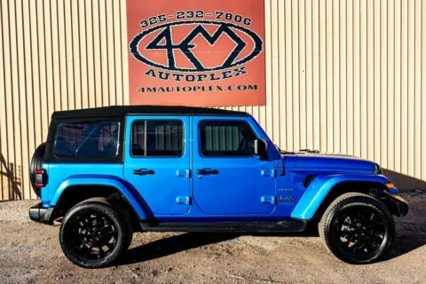 Photos of 2022 Jeep Wrangler Unlimited Sahara 4xe for sale in Abilene, TX at 4M Autoplex - Industrial Blvd