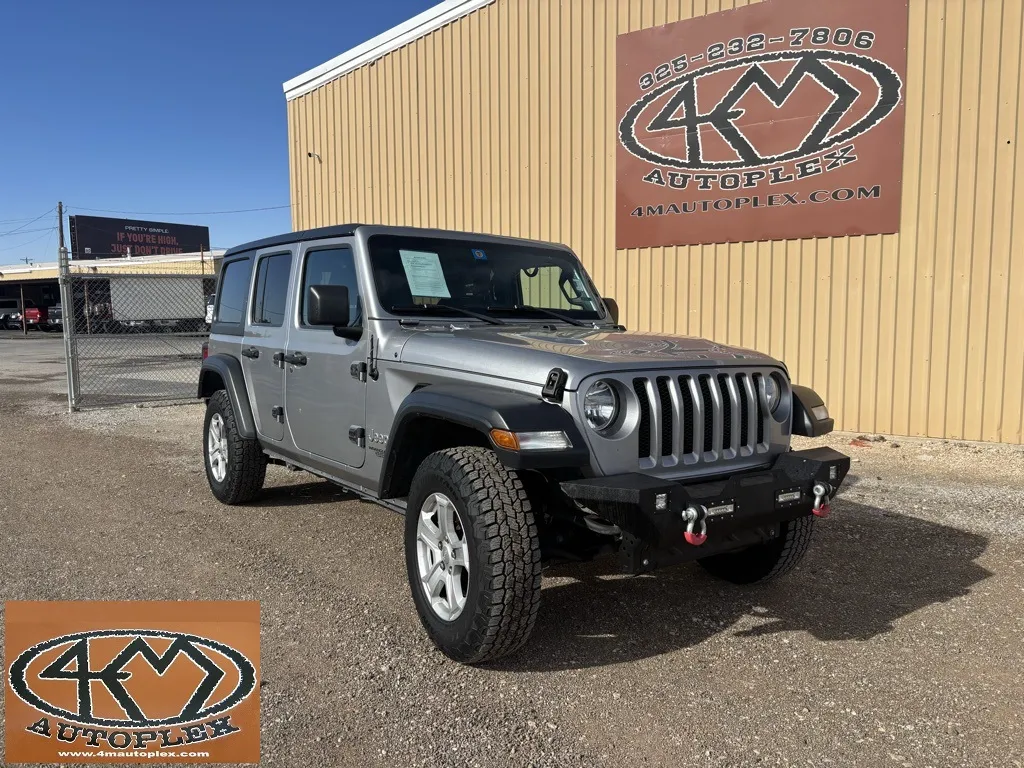 Silver 2020 Jeep Wrangler Unlimited Sport S for sale in Abilene, TX