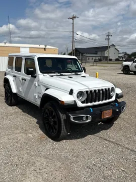 White 2024 Jeep Wrangler Sahara 4xe for sale in Abilene, TX