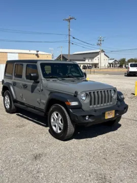 Gray 2018 Jeep Wrangler Unlimited Sport S for sale in Abilene, TX