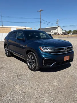 Blue 2022 Volkswagen Atlas Cross Sport 3.6L V6 SEL Premium R-Line for sale in Abilene, TX