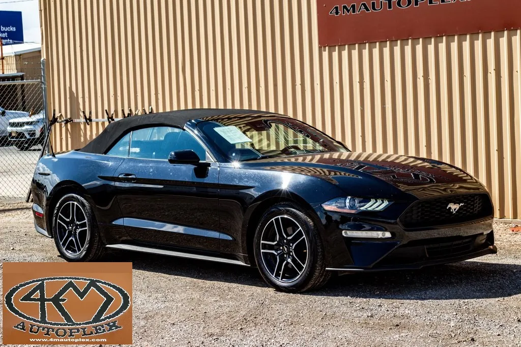 Black 2021 Ford Mustang EcoBoost Premium for sale in Abilene, TX