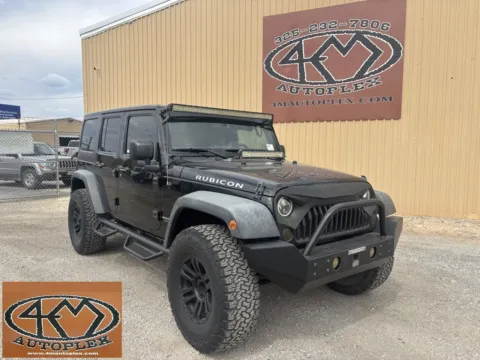 Black 2016 Jeep Wrangler Unlimited Rubicon for sale in Abilene, TX