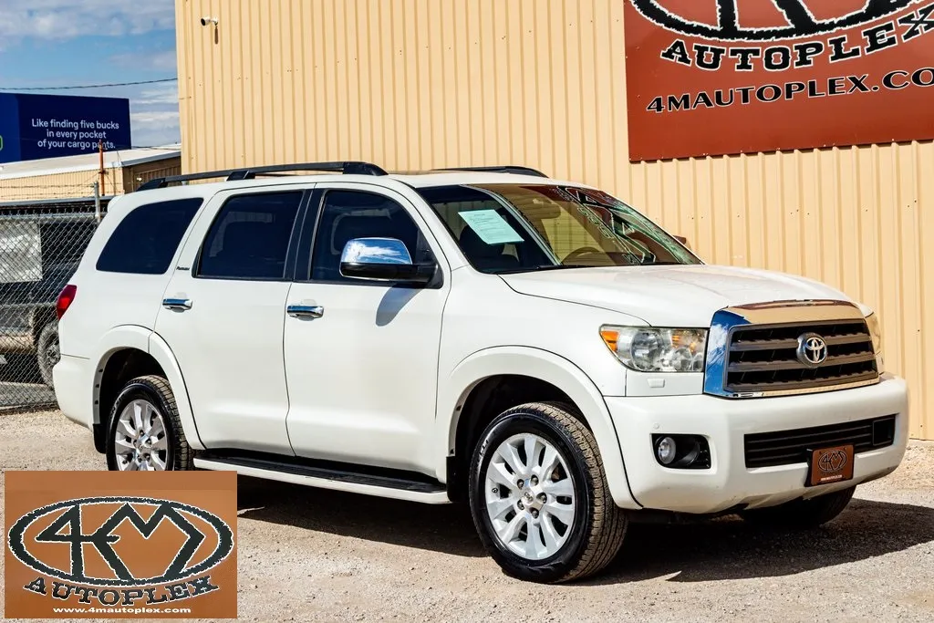 White 2015 Toyota Sequoia Platinum for sale in Abilene, TX