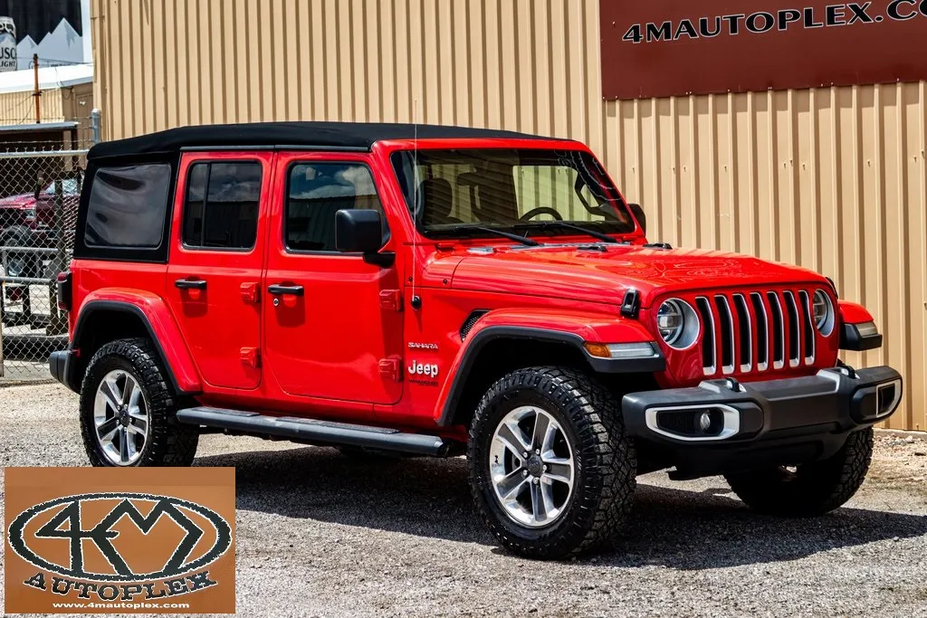 Red 2020 Jeep Wrangler Unlimited Sahara for sale in Abilene, TX