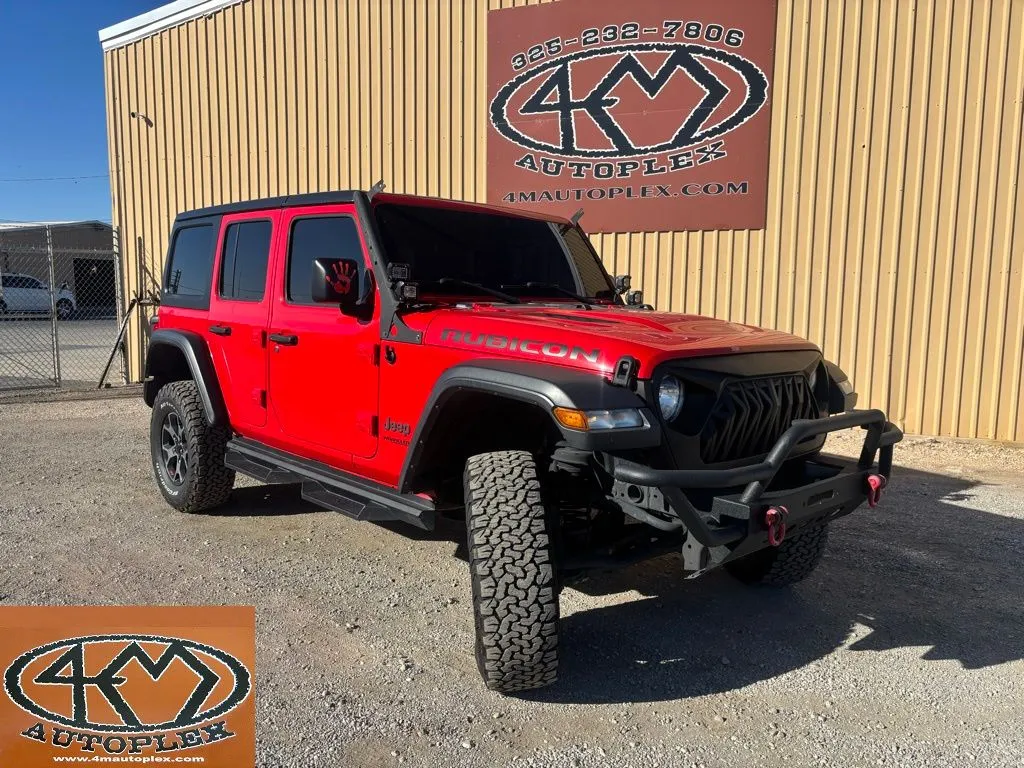 Red 2018 Jeep Wrangler Unlimited Rubicon for sale in Abilene, TX