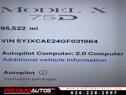 Used 2016 Tesla Model X 75D *7 SEATER for sale in South El Monte