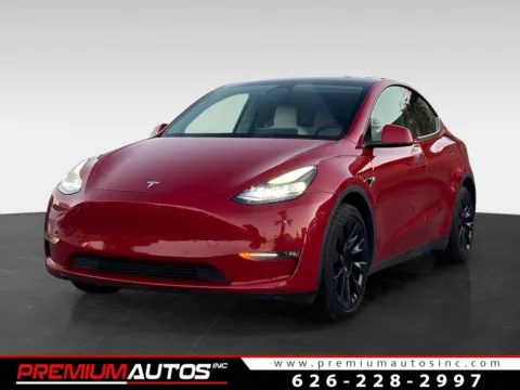 Red 2022 Tesla Model Y Long Range for sale in South El Monte, CA