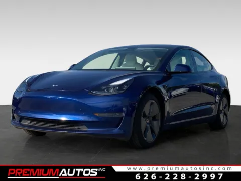 Blue 2021 Tesla Model 3 Standard Range Plus for sale in South El Monte, CA