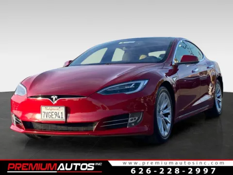 Red 2016 Tesla Model S 75 for sale in South El Monte, CA