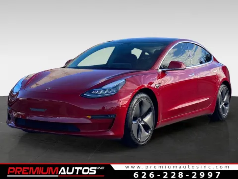 Red 2018 Tesla Model 3 Long Range for sale in South El Monte, CA