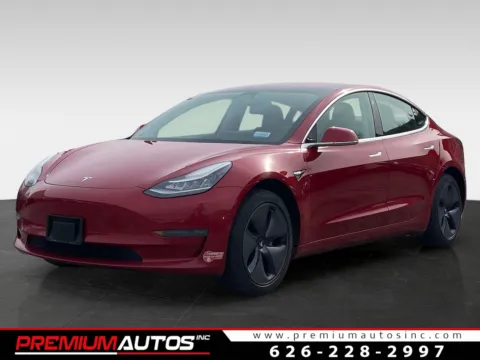 Red 2017 Tesla Model 3 Long Range for sale in South El Monte, CA