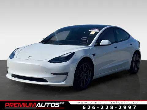 White 2021 Tesla Model 3 Standard Range Plus for sale in South El Monte, CA