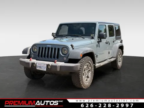 Gray 2015 Jeep Wrangler Unlimited Sport S for sale in South El Monte, CA