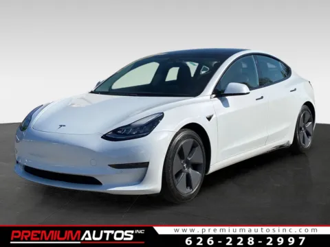 White 2021 Tesla Model 3 Standard Range Plus for sale in South El Monte, CA