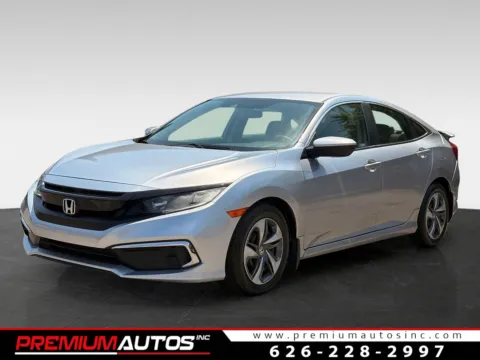 Silver 2021 Honda Civic LX for sale in South El Monte, CA