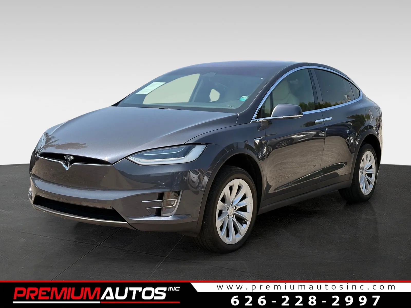 Gray 2019 Tesla Model X Long Range for sale in South El Monte, CA