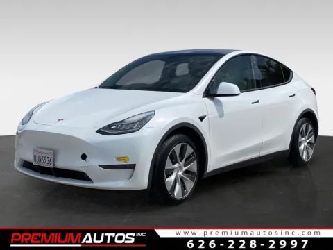 White 2021 Tesla Model Y Long Range for sale in South El Monte, CA
