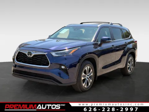 Blue 2023 Toyota Highlander XLE for sale in South El Monte, CA