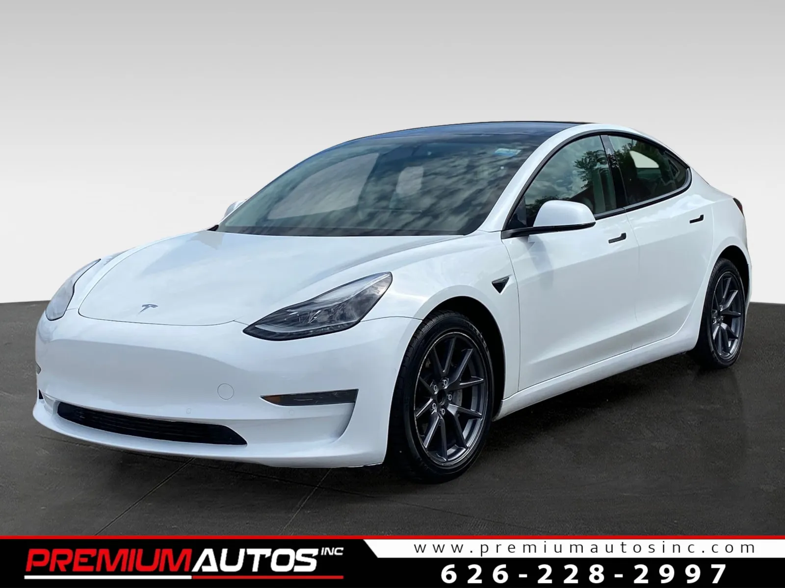 White 2021 Tesla Model 3 Standard Range Plus for sale in South El Monte, CA